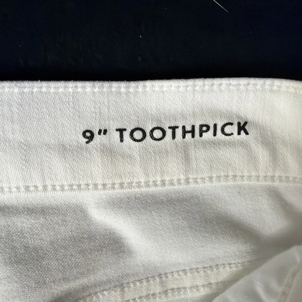 J CREW Skinny Jeans Women 27 LOT OF 3 - 1)Black 1)Blue 1)White 9" Rise Toothpick - Picture 10 of 16
